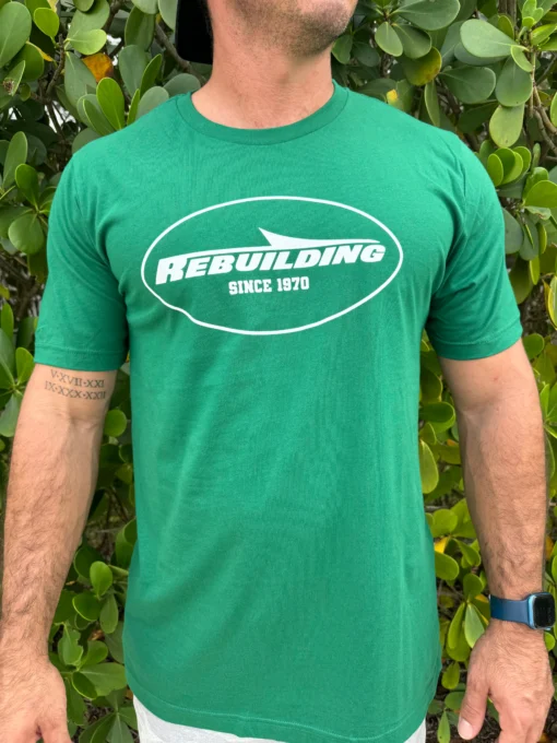 New York Football Rebuilding Shirt – Funny Green Fan Tee - Image 2