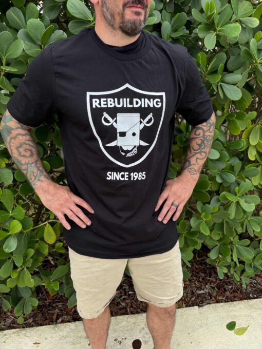 Las Vegas Football Funny Rebuilding Since 1985 Logo Rebrand -Oakland Football Raiders - Image 3