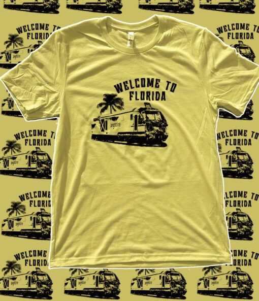 Funny South Florida Train Wreck Screen Printed Florida Man Tee Shirt - Image 2